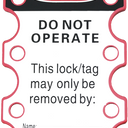 ABUS Aluminum Do Not Operate Hasp (English/Spanish) – Lockout/Tagout