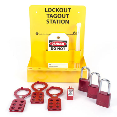 ZING 2723 Mini Lockout Station with Aluminum Padlocks – Lockout/Tagout