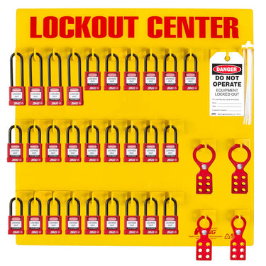 ZING 7116 28-Padlock Lockout Station – Lockout/Tagout