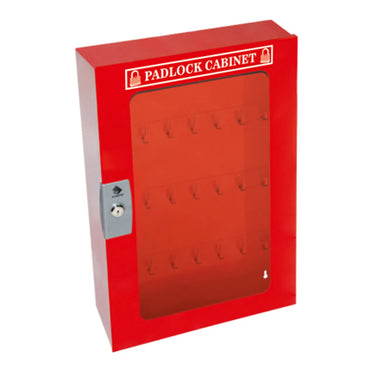 ZING 7338 84-Padlock Cabinet, Clear Window – Lockout/Tagout