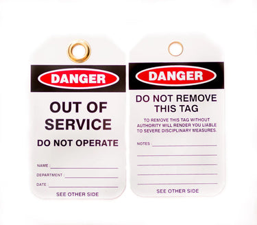ZING Lockout Tags, Out of Service, 10/pk – Lockout/Tagout