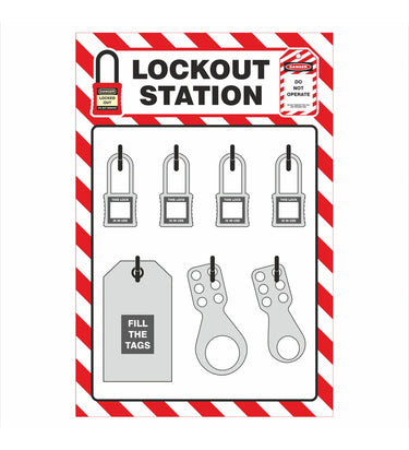 ZING Lockout Shadow Board – Lockout/Tagout