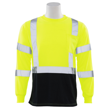 Delta Plus 9802SB Class 3 Black Bottom Jersey Long Sleeve T-Shirt – Apparel