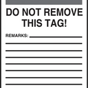 OSHA Notice Safety Tag: Valve Is Normally Open – Lockout/Tagout
