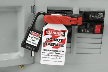 120/240 Single-Pole Circuit Breaker Lockout – Lockout/Tagout