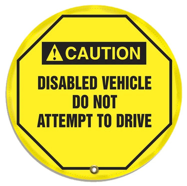 ANSI Caution Safety Steering Wheel Cover: Disabled Vehicle Do Not Attempt To Drive – Lockout/Tagout