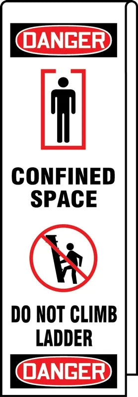 Ladder Lockout Kit OSHA Danger Wrap: Confined Space Do Not Climb Ladder – Lockout/Tagout