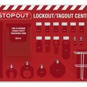 6-Padlock Standard Lockout Center - Board Only – Lockout/Tagout