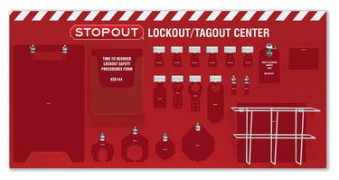 6-Padlock Standard Lockout Center - Board Only – Lockout/Tagout