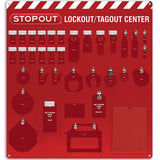 12-Padlock Deluxe Lockout Center - Board Only – Lockout/Tagout