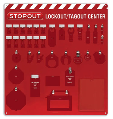 12-Padlock Deluxe Lockout Center - Board Only – Lockout/Tagout