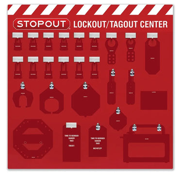 12-Padlock Group Lockout Center - Board Only – Lockout/Tagout