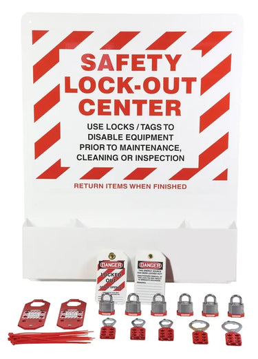 Heavy-Duty Aluminum Big Pocket Lockout Board – Lockout/Tagout