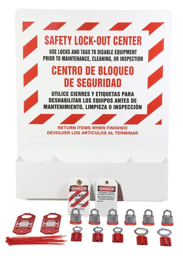 Heavy-Duty Aluminum Big Pocket Lockout Board – Lockout/Tagout