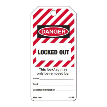 ABUS Tags On A Roll - Locked Out – Lockout/Tagout