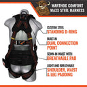 Malta Dynamics Warthog Comfort MAXX Steel Harness – Fall Protection