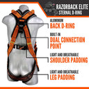Malta Dynamics Razorback Elite Sternal D-Ring Harness – Fall Protection