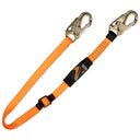 Malta Dynamics 4' - 6' Adjustable Restraint Lanyard with 2 Steel Snap Hooks – Fall Protection