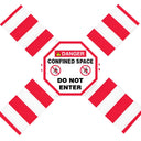 OSHA Danger Flanged Pipe Barrier Kit: Confined Space - Do Not Enter – Lockout/Tagout