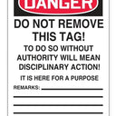OSHA Danger Tags By-The-Roll: Unsafe Do Not Use – Lockout/Tagout