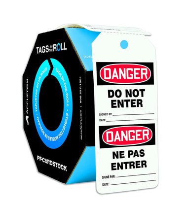 OSHA Danger Tags By-The-Roll: Do Not Enter – Lockout/Tagout