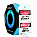 OSHA Danger Tags By-The-Roll: Out Of Service – Lockout/Tagout