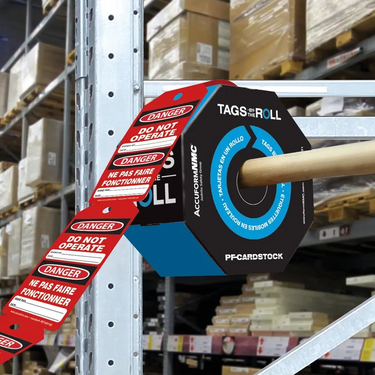 Bilingual OSHA Danger Tags By-The-Roll: Do Not Operate (Red) – Lockout/Tagout