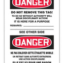 OSHA Danger Tags By-The-Roll: Blank – Lockout/Tagout