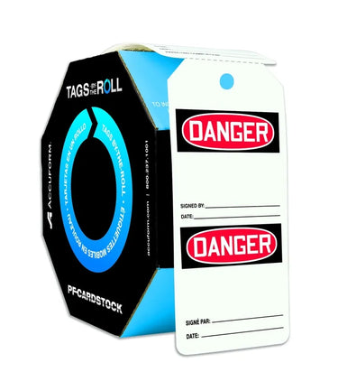 OSHA Danger Tags By-The-Roll: Blank – Lockout/Tagout