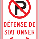 Parking Sign: No Parking (Symbol with Arrows) – Signs & Labels