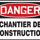OSHA Danger Safety Sign: Construction Area – Signs & Labels