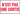 Safety Sign: Not An Exit (Red on White) – Signs & Labels