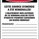 OSHA Danger Lockout Tag: Do Not Operate - Maintenance Department – Lockout/Tagout