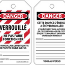 OSHA Danger Safety Tags: Locked Out - Do Not Operate – Lockout/Tagout