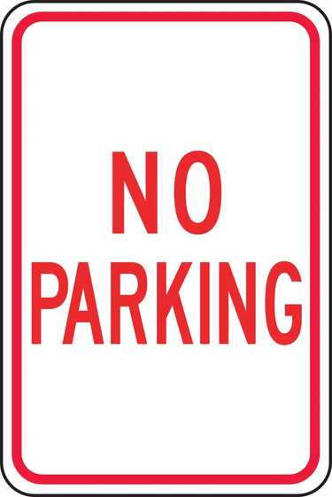 Traffic Sign: No Parking – Signs & Labels