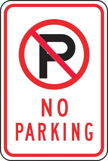 Parking Sign: No Parking (With Symbol) – Signs & Labels