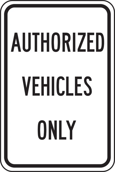 Designated Parking Sign: Authorized Vehicles Only – Signs & Labels