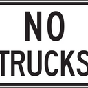 Facility Traffic Sign: No Trucks – Signs & Labels
