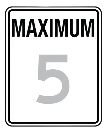 Speed Limit Sign: Maximum _ – Signs & Labels