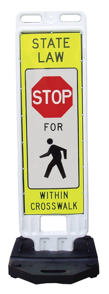 In-Street Pedestrian Crossing Sign: Stop – Signs & Labels