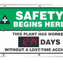 Electronic Scoreboards: Attention - Caution - Safety Begins Here – Signs & Labels