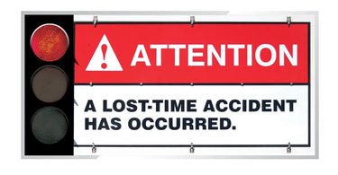 Electronic Scoreboards: Attention - Caution - Safety Begins Here – Signs & Labels