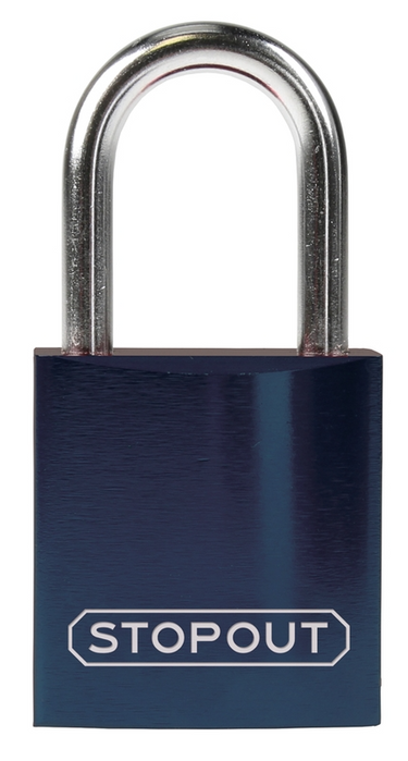Compact Anodized Aluminum Padlock – Lockout/Tagout