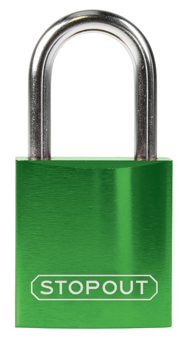 Compact Anodized Aluminum Padlock – Lockout/Tagout