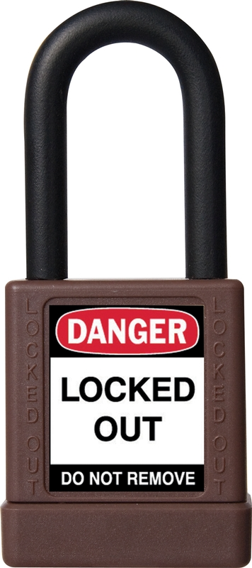 Brass Body Padlock With Plastic Cover - 1 3/4 Inch Body – Lockout/Tagout
