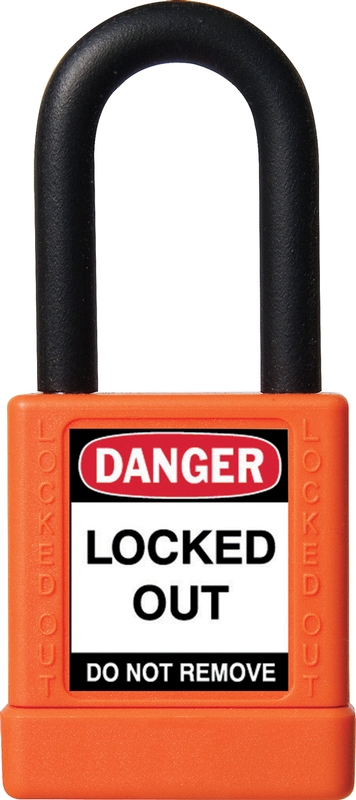 Brass Body Padlock With Plastic Cover - 1 3/4 Inch Body – Lockout/Tagout