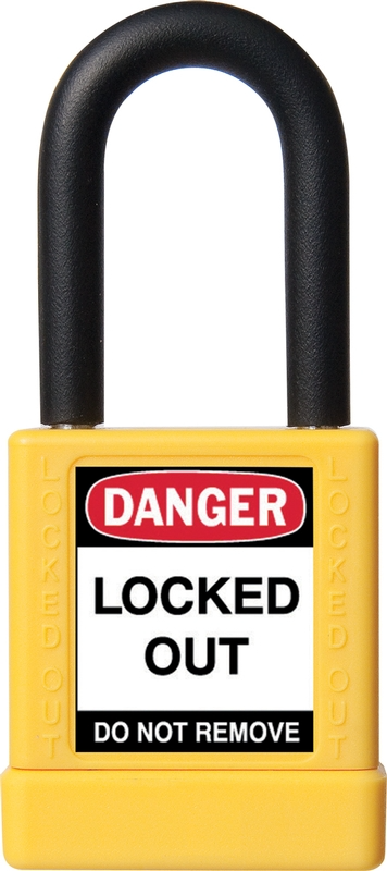 Brass Body Padlock With Plastic Cover - 1 3/4 Inch Body – Lockout/Tagout