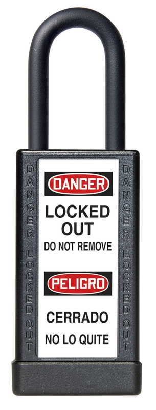 Brass Body Padlock With Plastic Cover - 3 Inch Body – Lockout/Tagout
