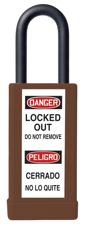 Brass Body Padlock With Plastic Cover - 3 Inch Body – Lockout/Tagout