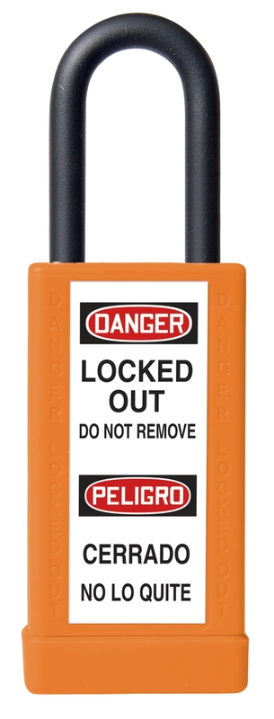 Brass Body Padlock With Plastic Cover - 3 Inch Body – Lockout/Tagout